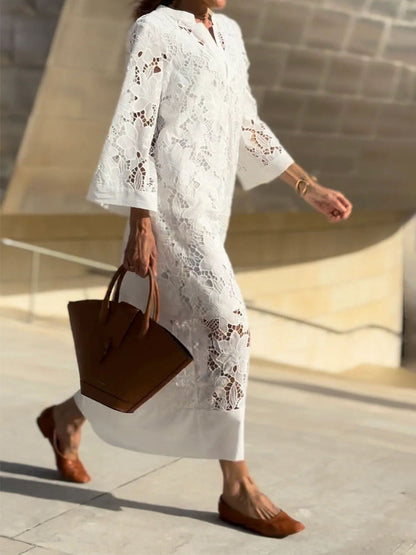 Nanna™ | Blonde Maxi Dress