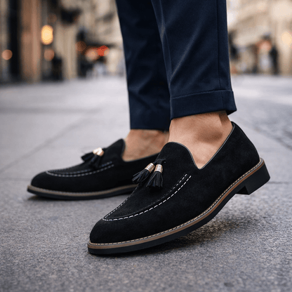 Harlow Suede Tassel Loafers