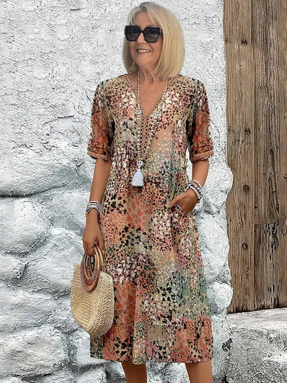 Layla™ - Vibrant Floral Dress