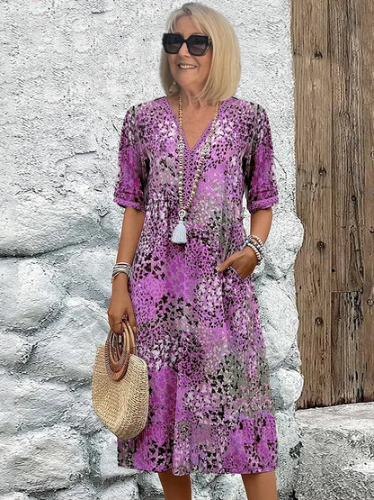 Layla™ - Vibrant Floral Dress